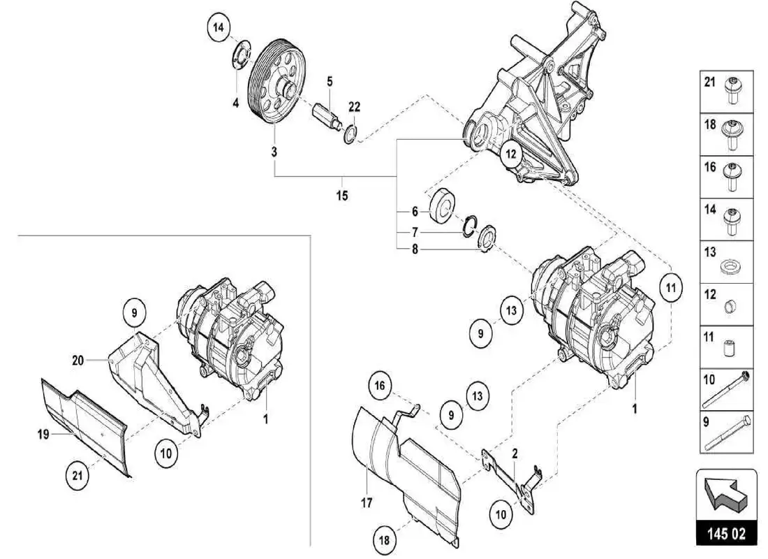 lamborghini centenario spider a c compressor parts diagram