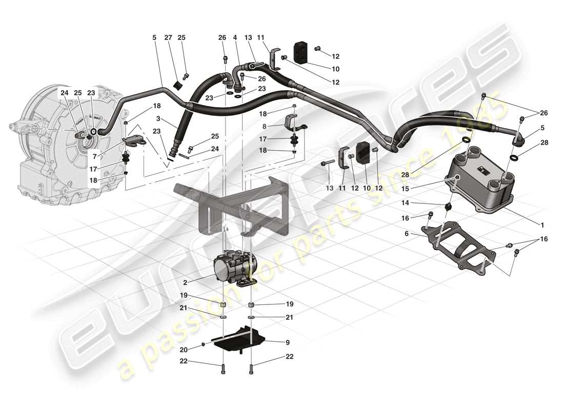 ferrari laferrari (usa) electric motor cooling part diagram