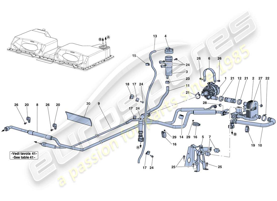 ferrari laferrari aperta (usa) battery cooling system parts diagram