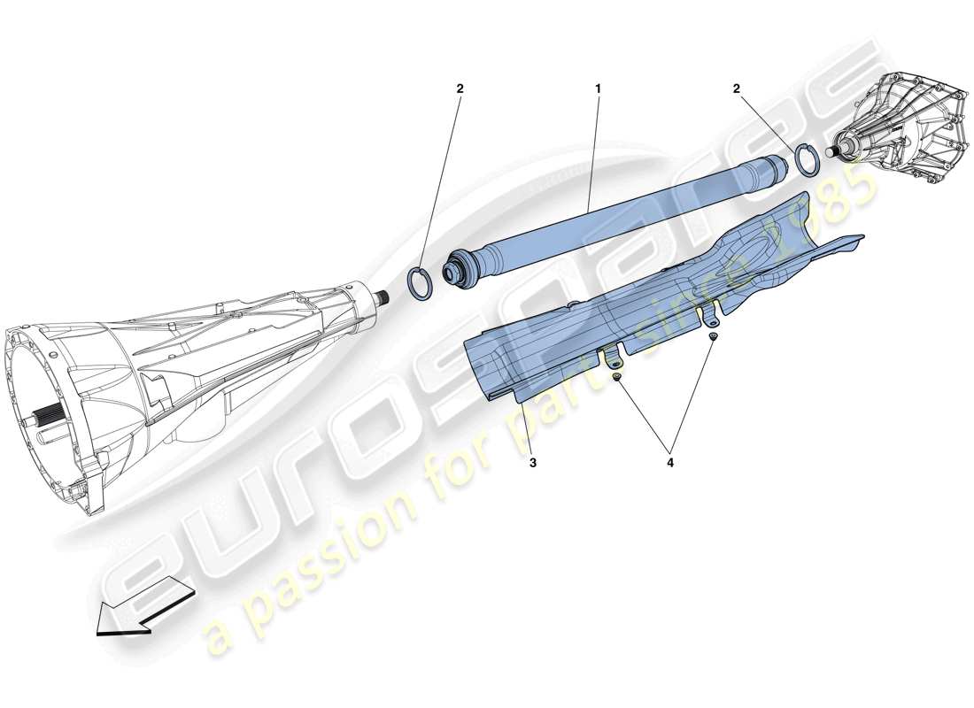 ferrari f12 tdf (europe) transmission pipe parts diagram
