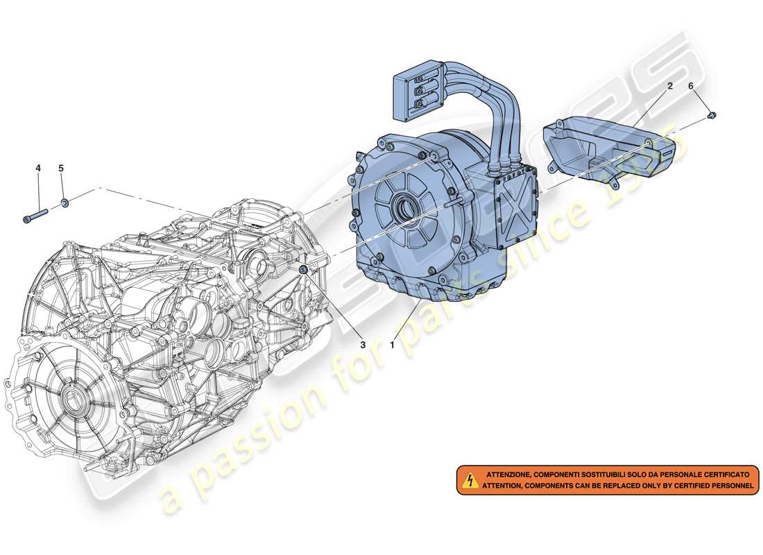 ferrari laferrari aperta (usa) electric motor parts diagram