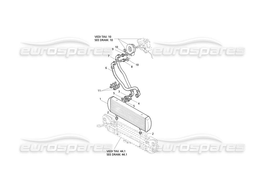 maserati qtp v6 evoluzione engine oil cooling parts diagram