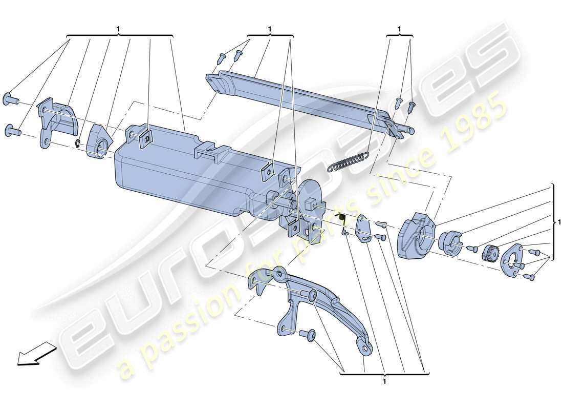 ferrari laferrari aperta (usa) glove compartment parts diagram