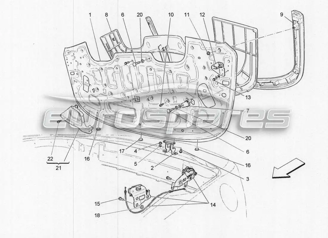 maserati grancabrio mc centenario electrical system: covers parts diagram