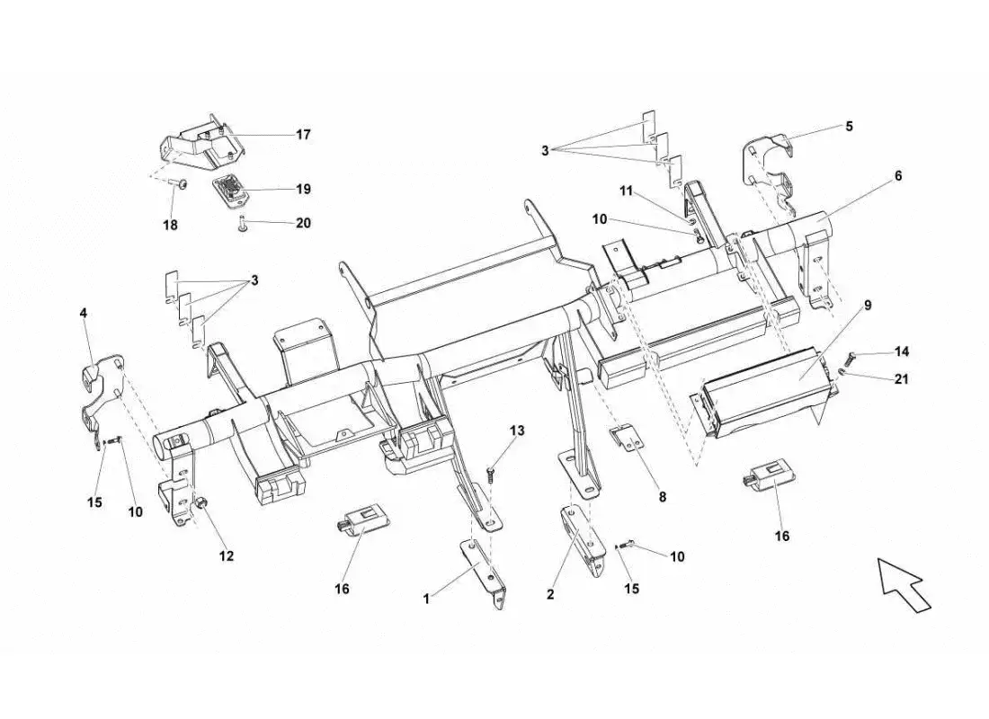 lamborghini gallardo sts ii sc chassis parts diagram