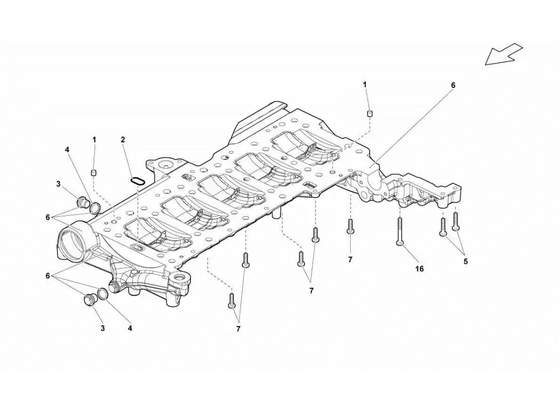 lamborghini gallardo sts ii sc oil sump parts diagram