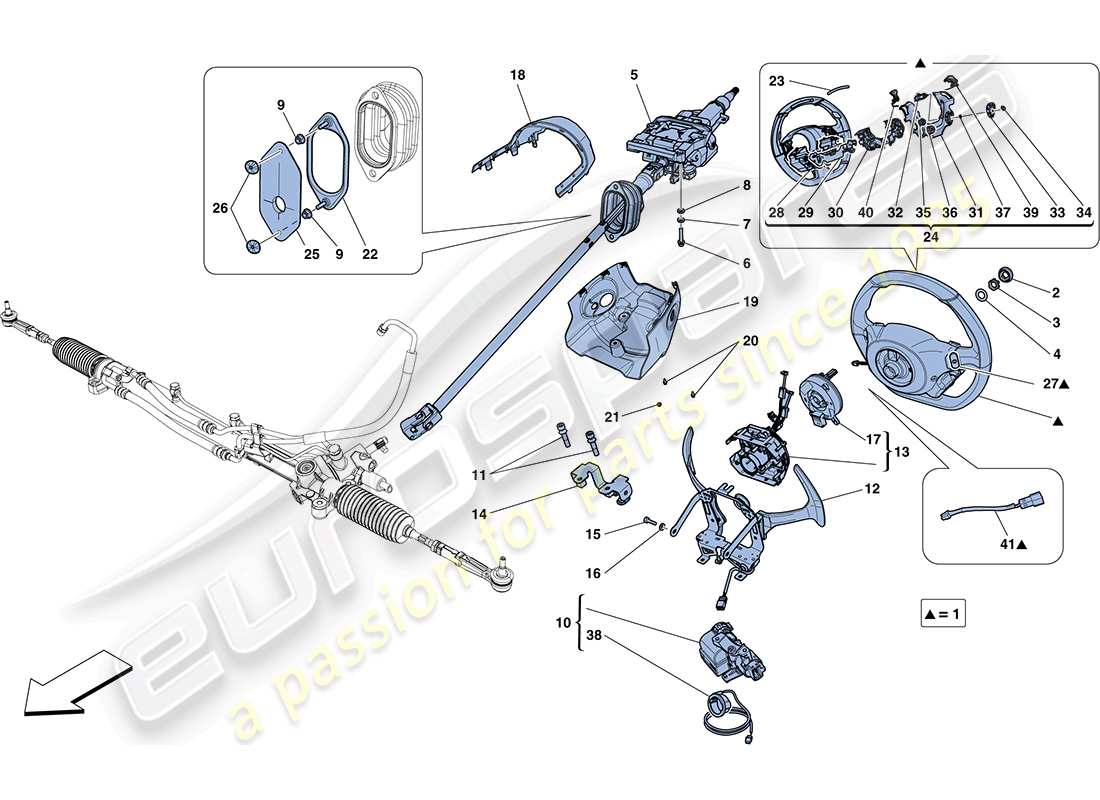 a part diagram from the ferrari ff parts catalogue