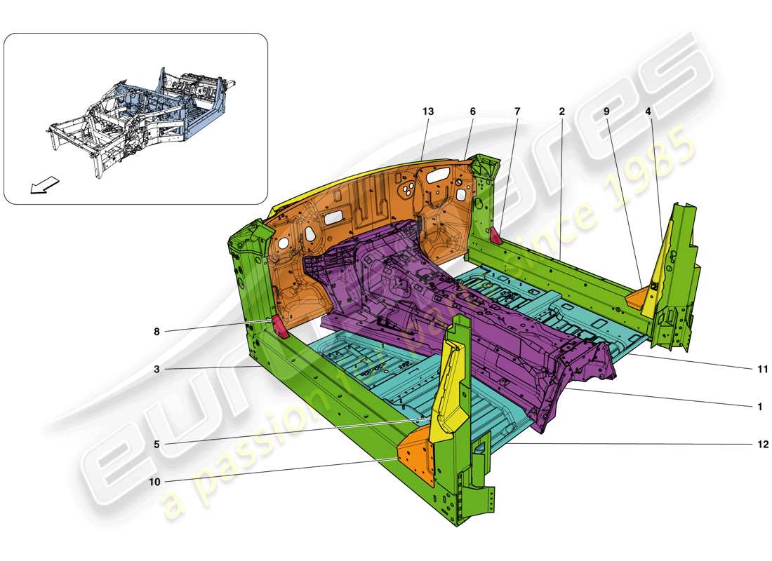a part diagram from the Ferrari California T (Europe) parts catalogue