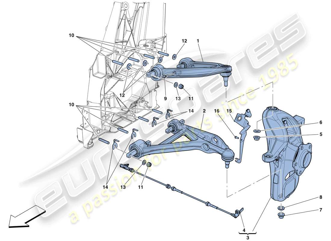 VIEW PARTS DIAGRAMS FROM THE FERRARI GTC4 PARTS CATALOGUE a part diagram from the ferrari gtc4 parts catalogue