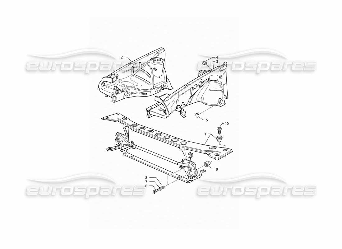a part diagram from the maserati quattroporte (1996-2001) parts catalogue