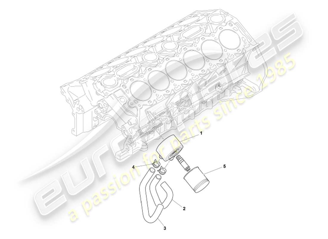 a part diagram from the aston martin db7 parts catalogue