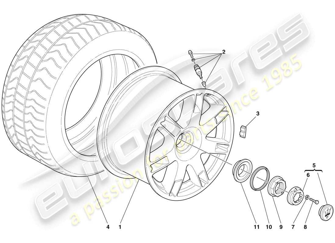 a part diagram from the maserati mc12 parts catalogue