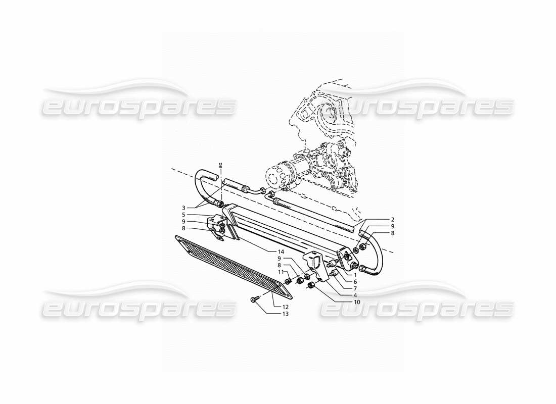 a part diagram from the maserati quattroporte (1996-2001) parts catalogue