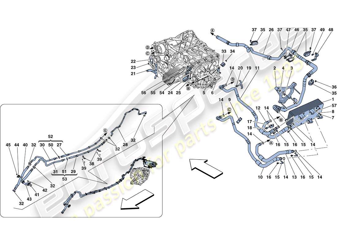 a part diagram from the ferrari ff parts catalogue