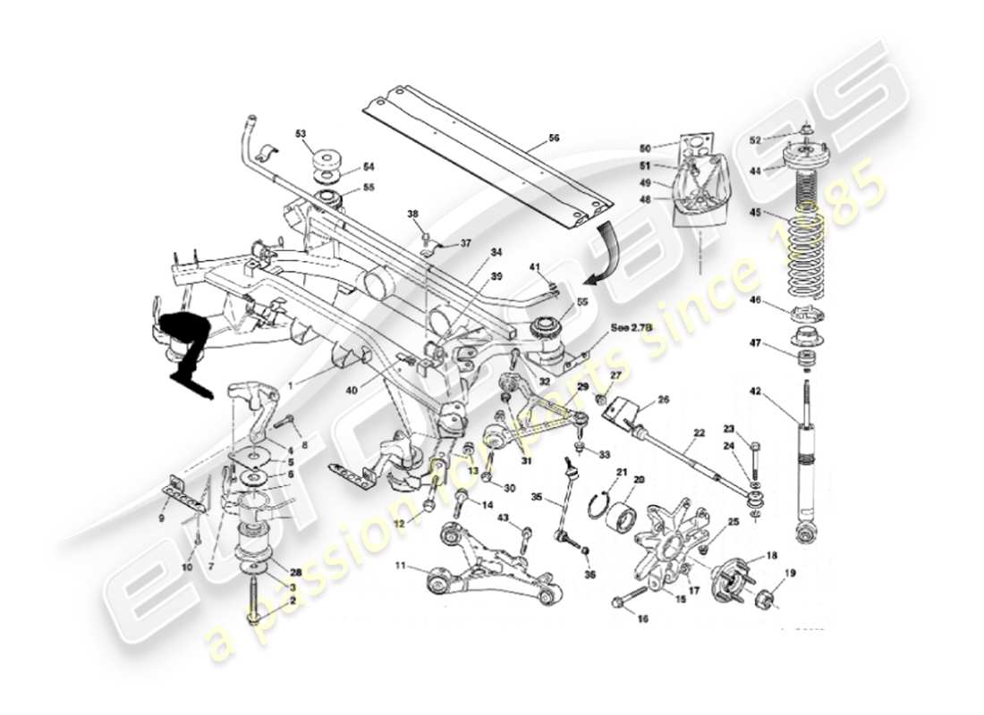 a part diagram from the aston martin vanquish (2007) parts catalogue
