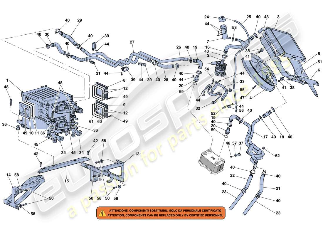 a part diagram from the ferrari laferrari aperta (europe) parts catalogue