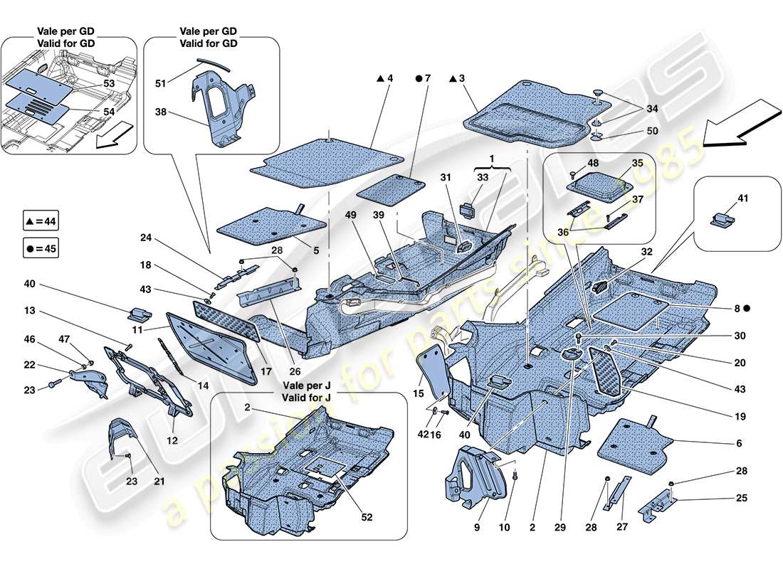 a part diagram from the Ferrari FF (USA) parts catalogue