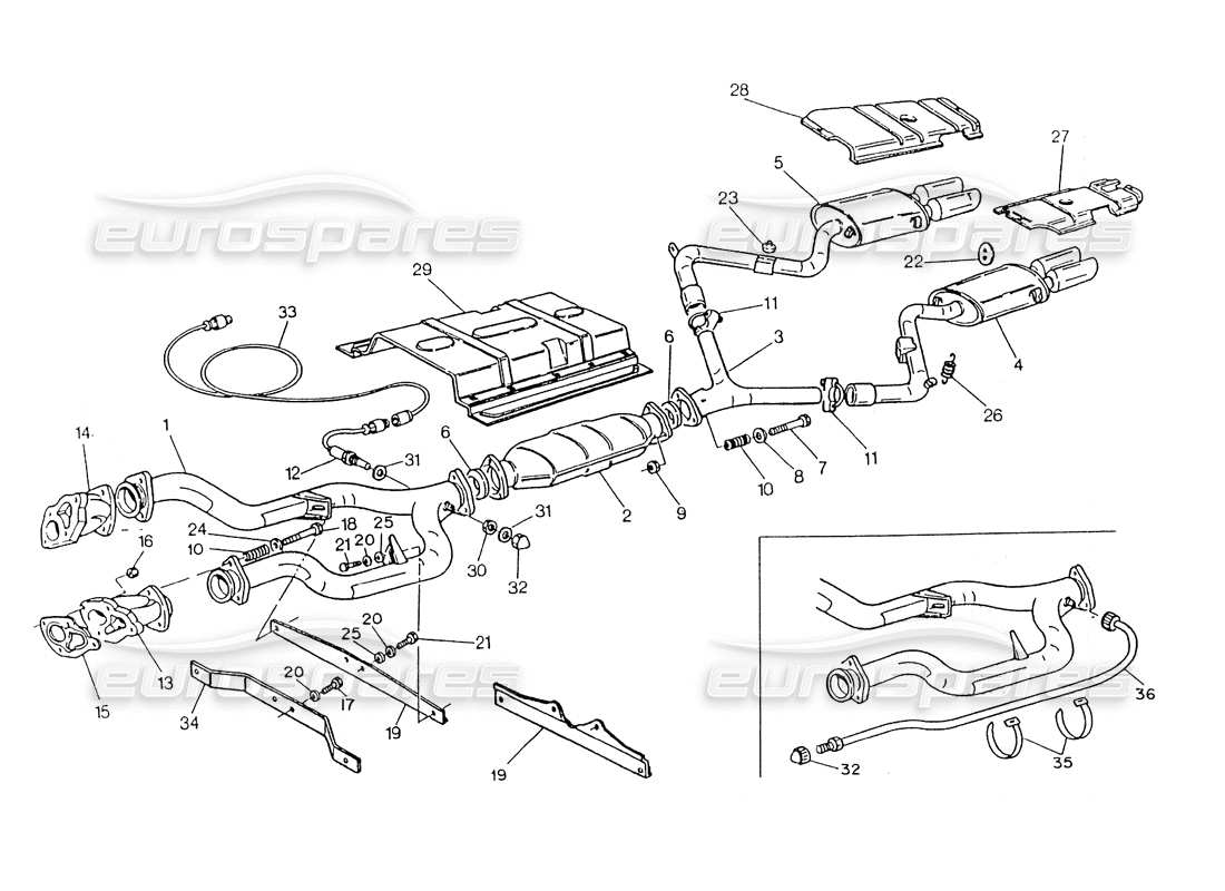 VIEW PARTS DIAGRAMS FROM THE MASERATI 418 / 4.24V / 430 PARTS CATALOGUE a part diagram from the maserati 418 / 4.24v / 430 parts catalogue