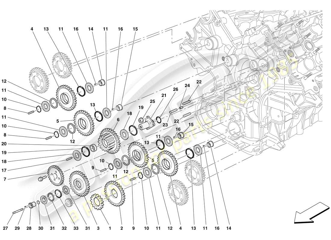 maserati mc12 timing - controls parts diagram