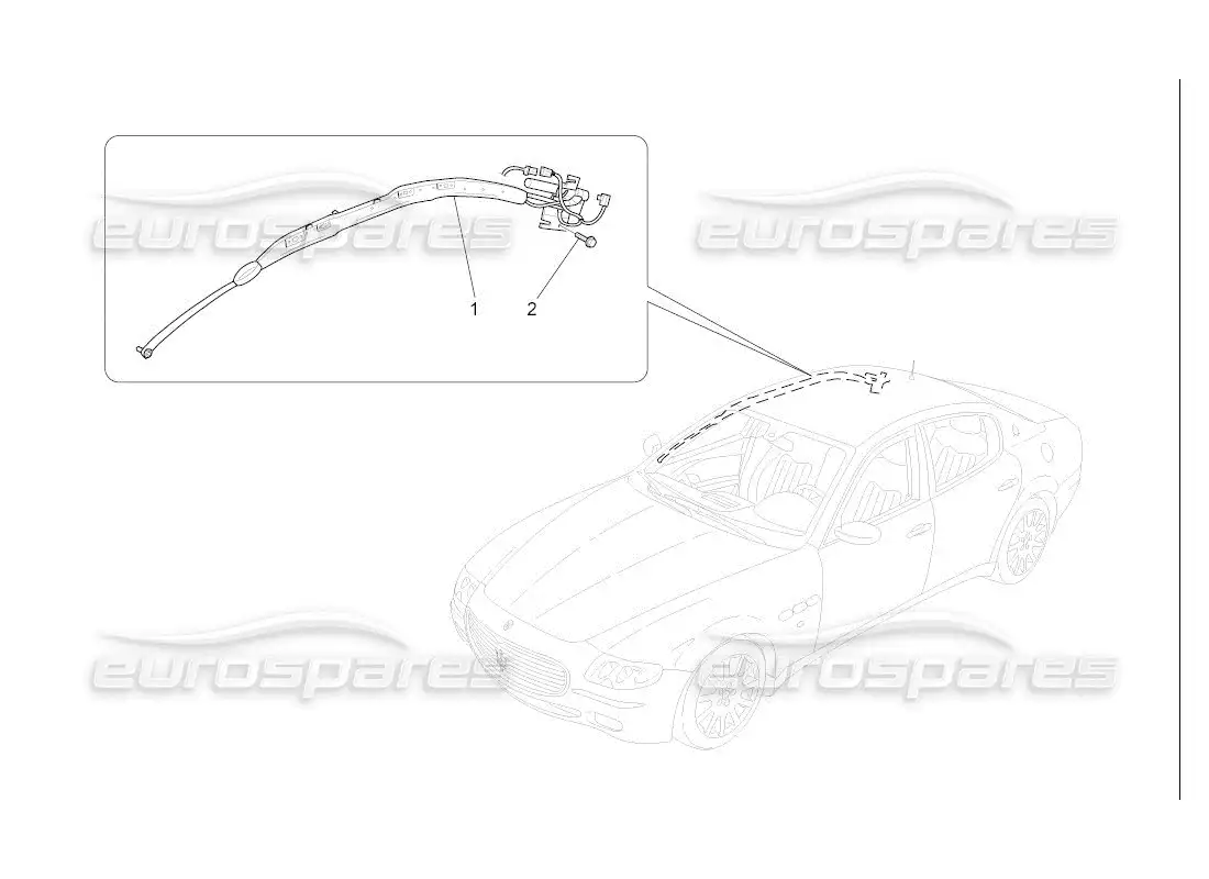 maserati qtp. (2007) 4.2 auto window bag system parts diagram
