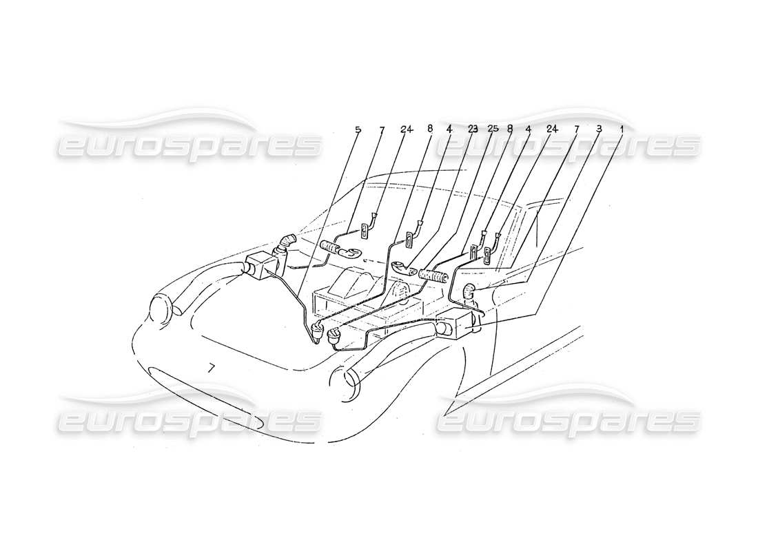 ferrari 330 gtc / 365 gtc (coachwork) heating boxes (246+) parts diagram