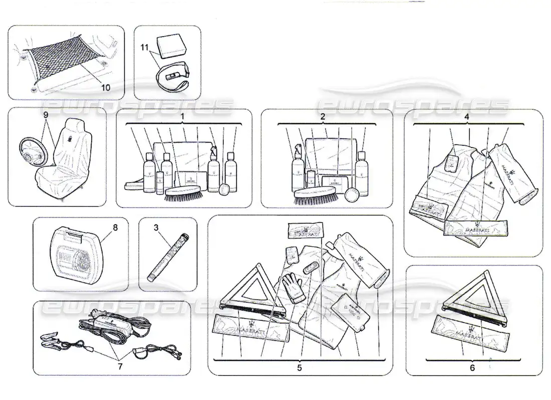 maserati qtp. (2010) 4.7 after market accessories parts diagram
