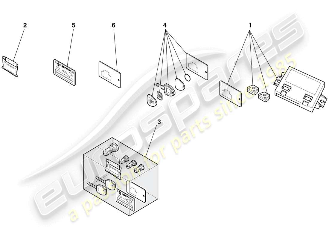 ferrari f430 spider (europe) immobiliser kit part diagram