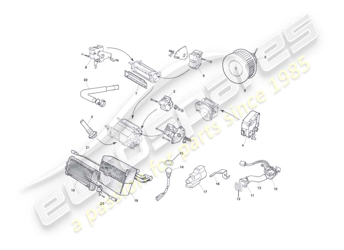aston martin vanquish (2004) control modules part diagram