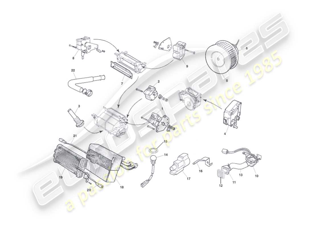aston martin vanquish (2002) control modules part diagram