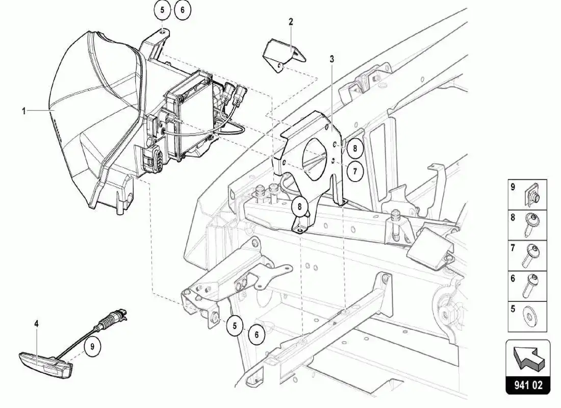 lamborghini centenario spider lights parts diagram