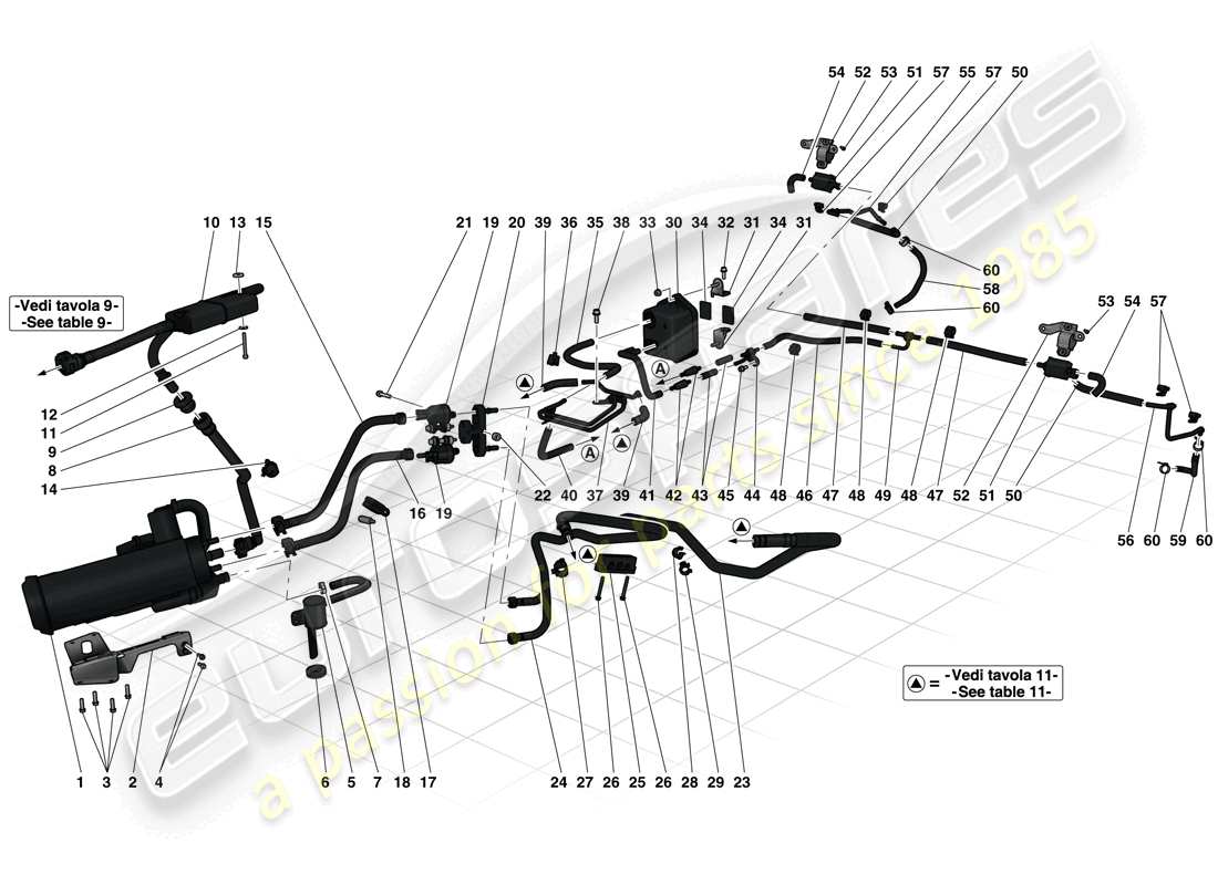 ferrari laferrari (usa) evaporative emissions control system part diagram