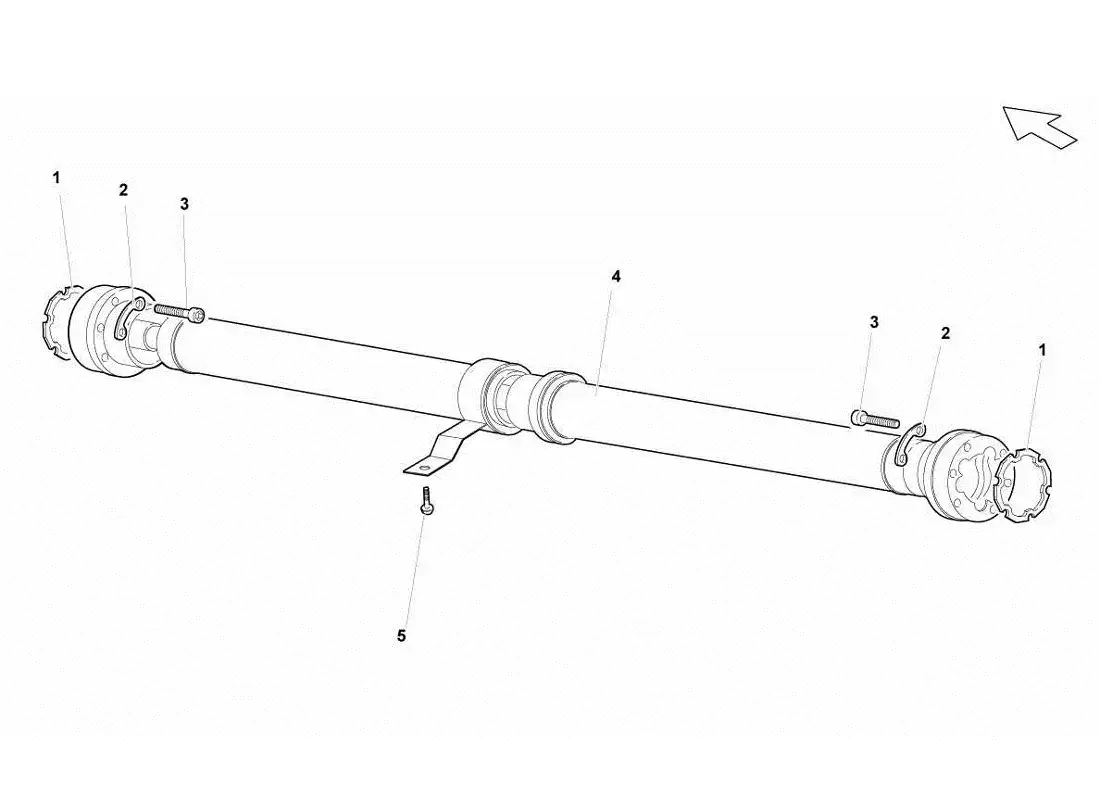 lamborghini gallardo lp560-4s update propeller shaft parts diagram