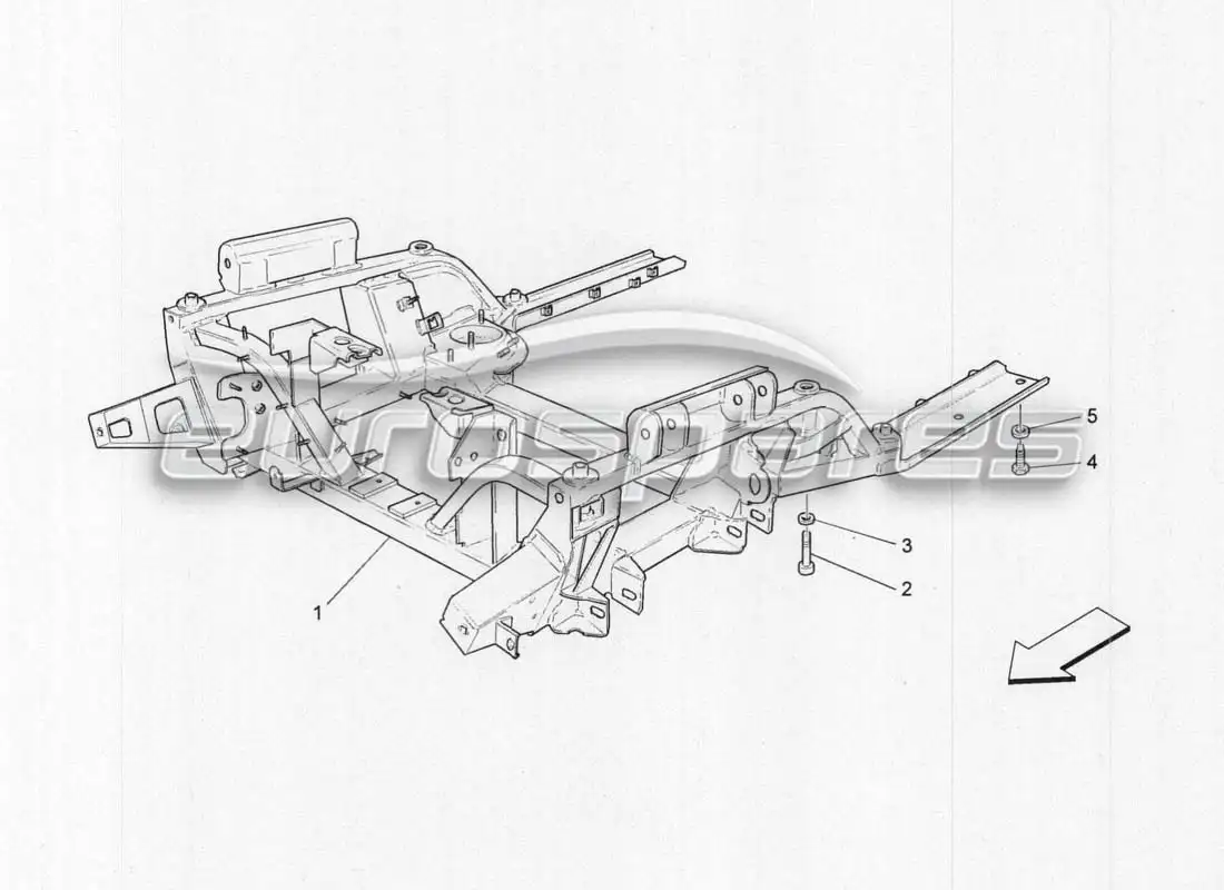 maserati grancabrio mc centenario front frame parts diagram