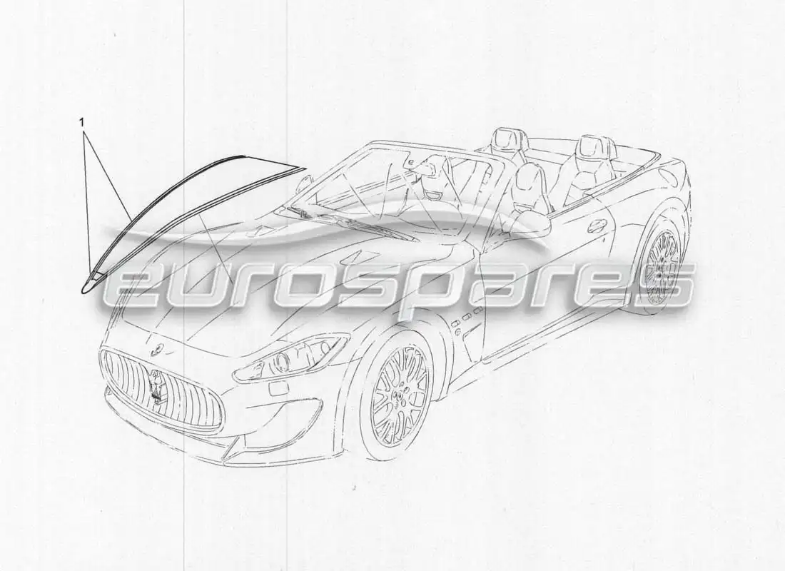 maserati grancabrio mc centenario shields trims and covering panels parts diagram