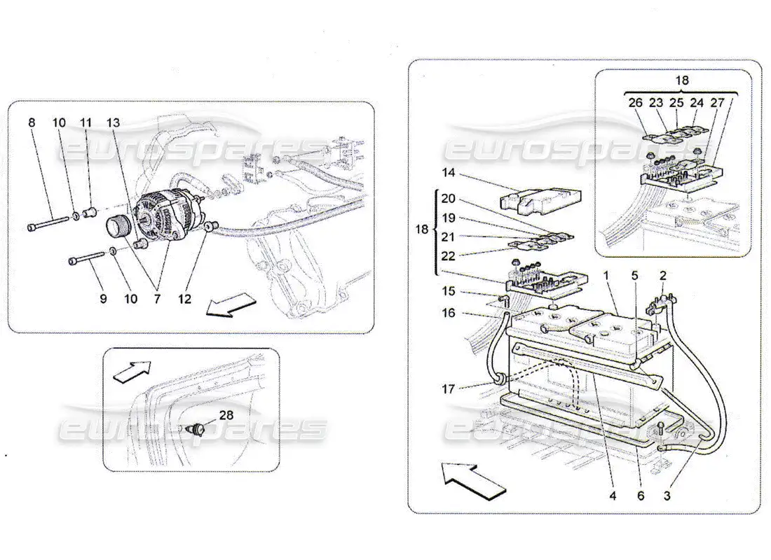 maserati qtp. (2010) 4.2 energy generation and accumulation parts diagram