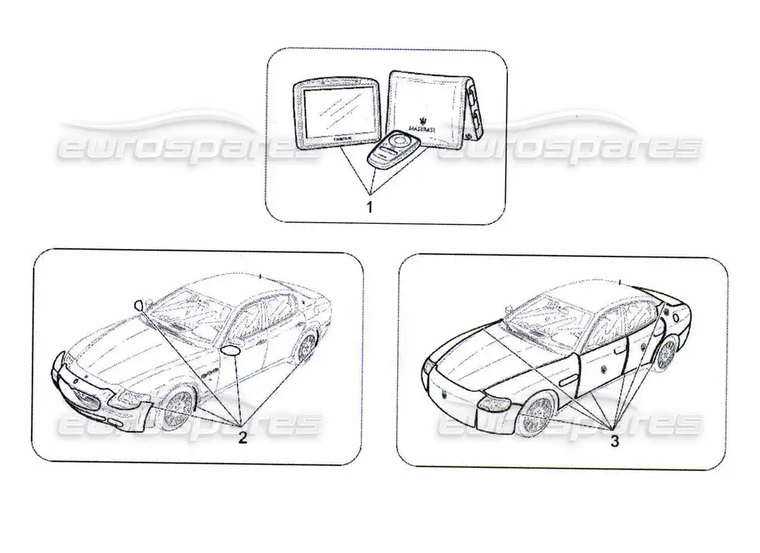 maserati qtp. (2010) 4.7 after market accessories parts diagram