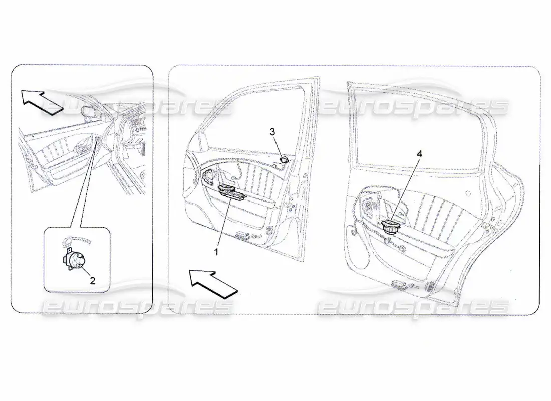 maserati qtp. (2010) 4.7 door devices parts diagram