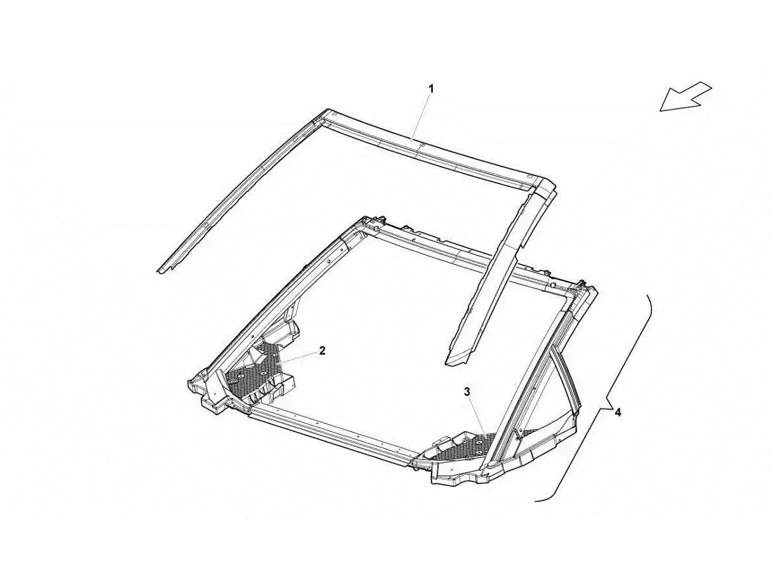 lamborghini gallardo lp570-4s perform roof panel parts diagram