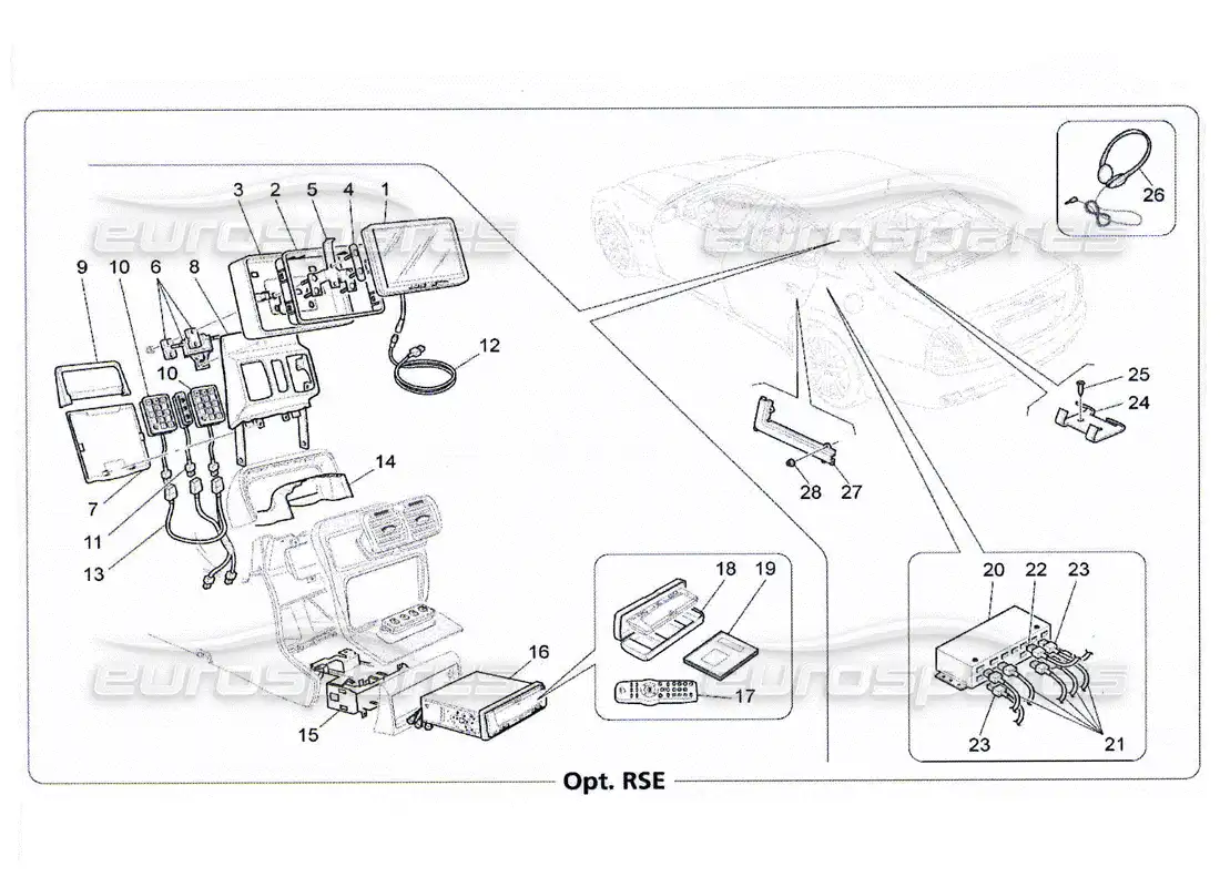maserati qtp. (2010) 4.2 it system parts diagram