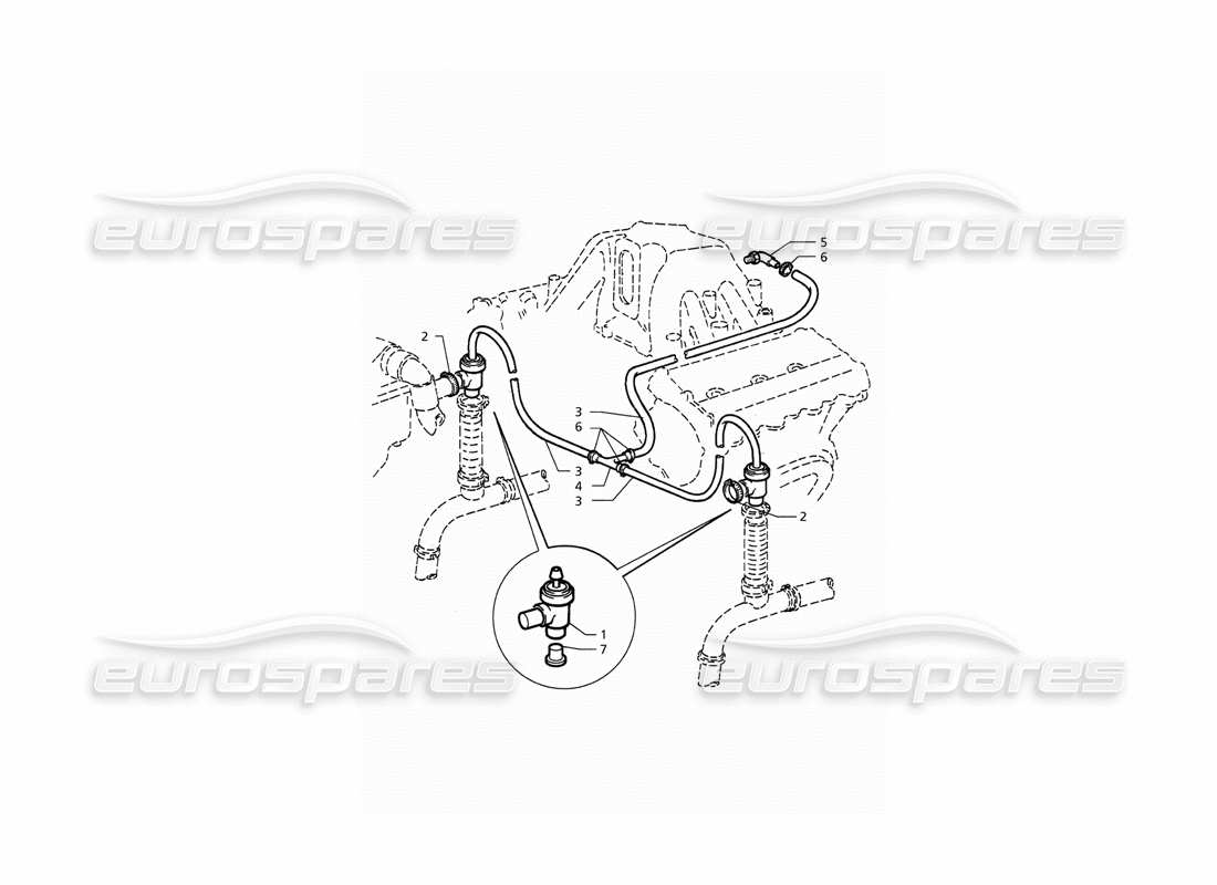 maserati qtp. 3.2 v8 (1999) pop off valve system parts diagram