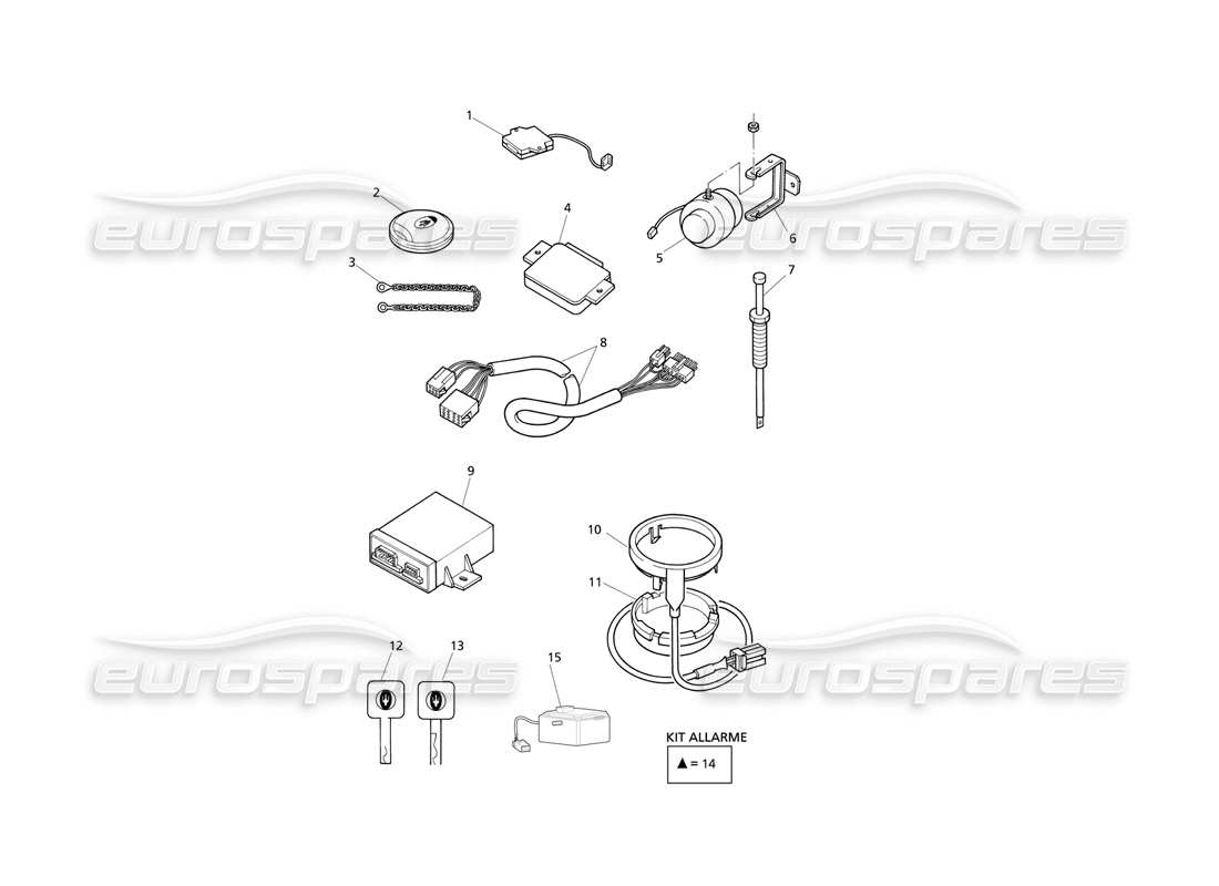 maserati qtp v6 evoluzione anti theft systems parts diagram