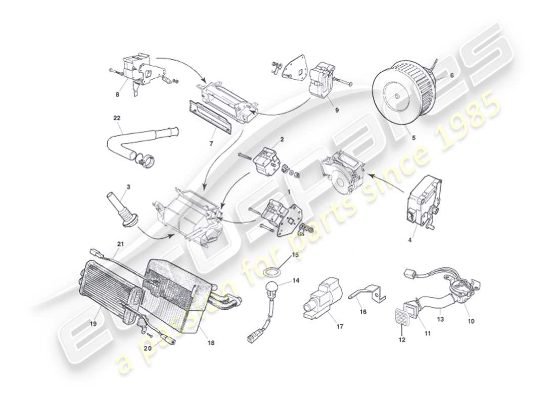 aston martin vanquish (2007) control modules part diagram