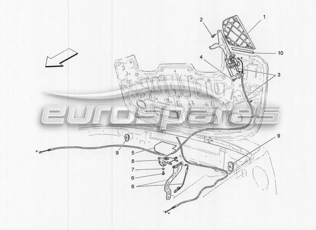maserati grancabrio mc centenario electrical system: flaps parts diagram