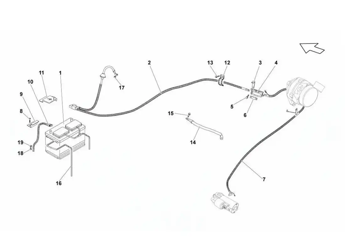 lamborghini gallardo lp570-4s perform electrical system parts diagram