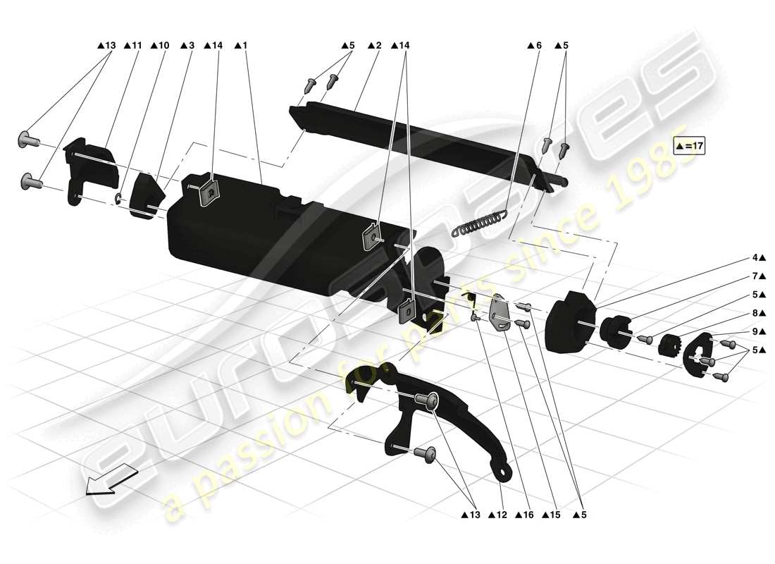 ferrari laferrari (usa) glove compartment part diagram