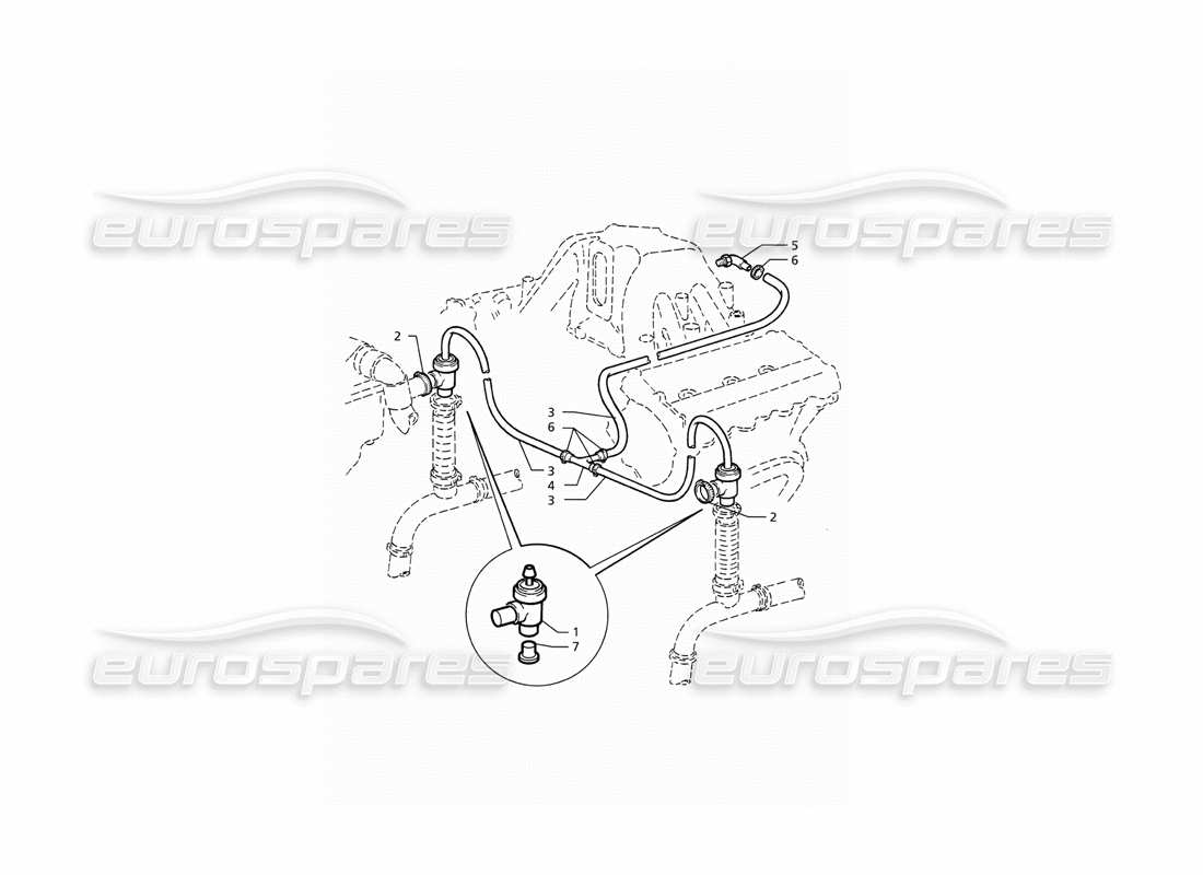 maserati ghibli 2.8 (abs) pop off valve system parts diagram
