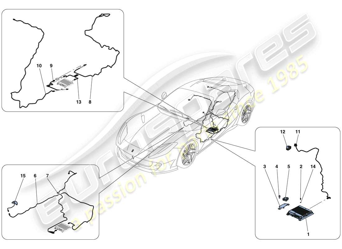 ferrari 812 superfast (usa) telemetry part diagram