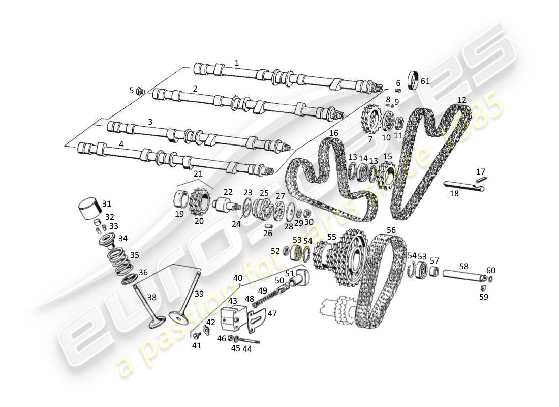 maserati kyalami timing parts diagram
