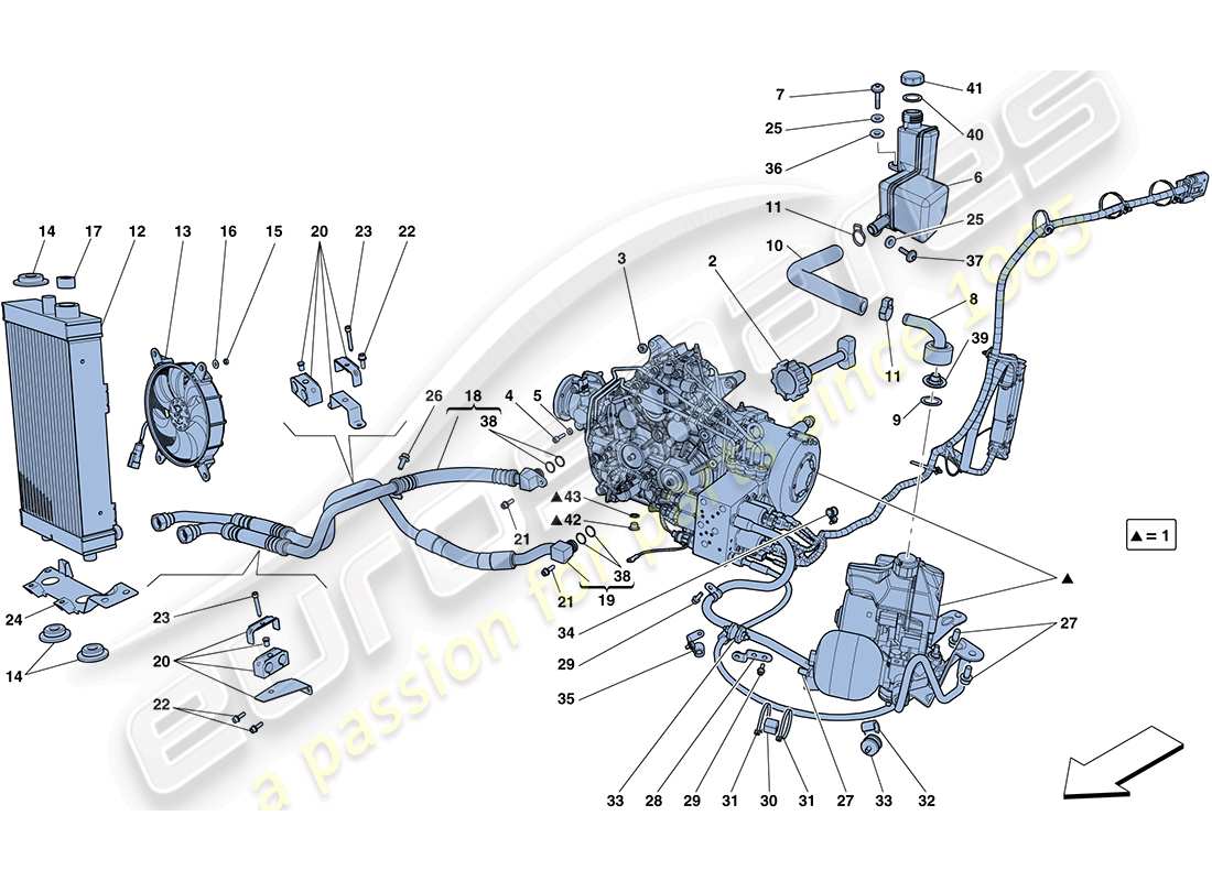 ferrari ff (europe) ptu system part diagram