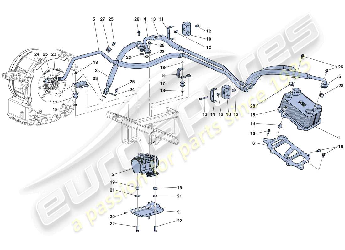 ferrari laferrari aperta (usa) electric motor cooling parts diagram